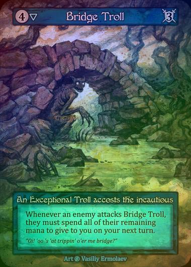 【FOIL】[Water] Bridge Troll [beta-Exceptional]